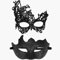 Luclay Ein Paar Venezianische Masquerade Mask for Couple,Karneval Karnevalmasquerade Mask for Women/Men,Ball Masquerade Paar Party Kleidung Zubehör,Schwarze Spitze