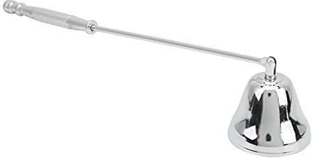 SUNGOOYUE Kerzenlöscher aus Edelstahl, Kompaktes Tragbares Kerzenlöschwerkzeug mit Langem Griff (Silber)