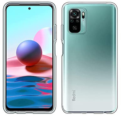 Max Power Digital Funda para móvil Xiaomi Redmi Note 10/10s Carcasa de Silicona Transparente Antigolpes Flexible Protectora Lisa Ultra Delgada (Xiaomi Redmi Note 10/10s, Transparente)