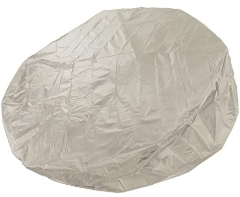 Copertura Rotonda per Vasca da Bagno SPA per Esterno con Baldacchino - Protezione per Piscina e Mobili (Colore Beige)