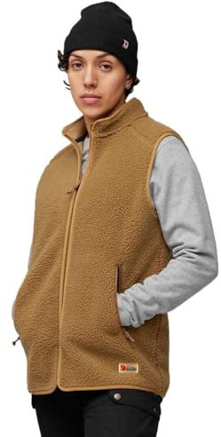 Fjallraven 86994-232 Vardag Pile Fleece Vest W Gilet sportivo Donna Buckwheat Brown Taglia M