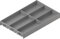 BLUM AMBIA-LINE Besteckeinsatz NL500mm,B300mm, Stahl indiumgrau