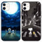 PBNDJVG [2 Stück] Schutzhülle für Apple iPhone 11 Hülle 6,1, Weich TPU Stoßfest Silikon Cartoon Anime Handyhülle mit Karikatur Muster Design Cover für iPhone 11,Niedlich 1