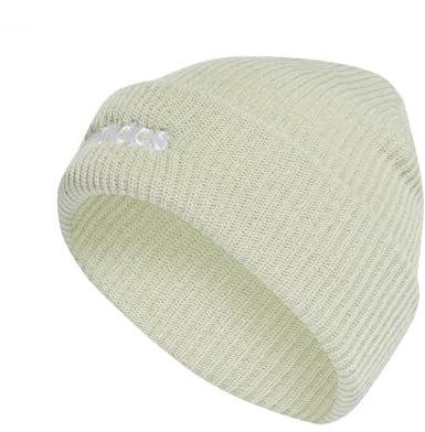 adidas Unisex Classic Beanie, Linen Green/White, S
