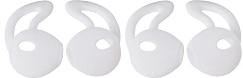 Tapones para los oídos, color negro, almohadillas anticaídas, con gancho para la oreja, para reparación de auriculares, funda para auriculares inalámbricos, funda protectora de silicona