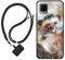 Sunrive Coque Compatible avec ZTE Smartphone AXON 11 5G,TPU Étui Housse Protecteur Souple Gel Mat Back Cover Mignon Motifs Antichoc Case(hérisson)+1x Universelle Dragonne