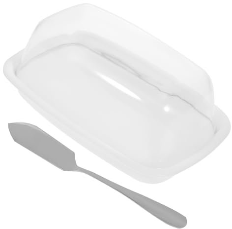 IMIKEYA Aufbewahrungsbox Für Butter Butterhalter Für Den Kühlschrank Butterbehälter Für Kühlschrank Käselagerung Käsehalter Für Kühlschrank Weiß Butterdose Milchkännchen