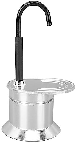 Ejoyous Cafetera Espresso 1 Taza, Cafetera Moka de 50 Ml, 1 Taza, Cafetera Moka de Aleación de Aluminio, Cafetera Espresso, Cafetera Espresso, Pequeña Máquina de café de Inducción, Hace