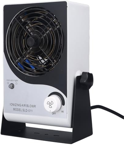 Jectse Ionisierender Luftgebläse, SLD-011 Ionen-Antistatik-Eliminierungs-Ionisator-Ventilator, Desktop-Elektrostatischer ESD-Entladungs-Statischer Ionisator-Ventilator AC5,6KV,