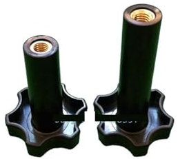 UmfanG 2 PcsM10 Plastic Screw Nuts Black Color Spare Part Of Soft Ice Cream Machine Accessories,Compatible For VEVOR/BQL