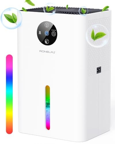 1800ML Water Tank Dehumidifier for Home with Timer Sleep Mode and Auto Shut Off, Portable and Quiet for Bedroom, Bathroom, Closet, RV