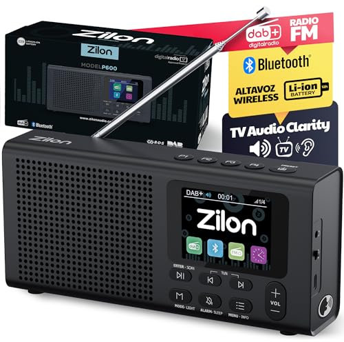 Dab Plus Radio Tragbares Digital Bluetooth 5.3 mit 2200 mAh Akku Wiederaufladbar Kompakt mit USB-C FM - Farbdisplay Ideal für Küche Arbeit und Camping Inklusive Weckerund und Uhr 40 Voreinstellungen