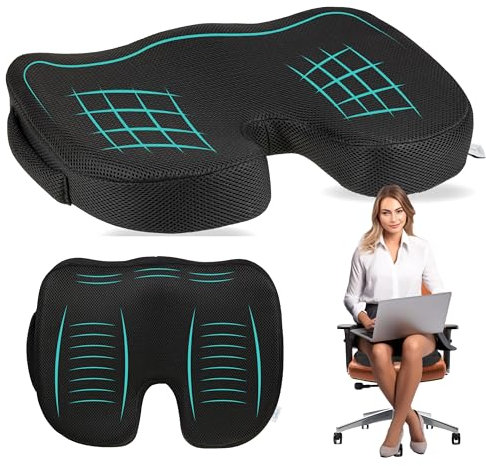 MAZZINI Cuscino Lombare Auto Memory Foam – Supporto Schiena Ergonomico per Sedia Ufficio e Auto | Antiscivolo, Sfoderabile, Ideale per Dolori Lombari, Postura e Antidecubito