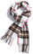 AUSEKALY Schal für Damen und Herren, Winter, kariert, weich, klassisch, warm, leicht, weiß schwarz braun, Medium