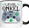 Onkel Tasse | Level Onkel freigeschaltet | Onkel Geschenk Patenonkel Tasse Patenonkel Kaffeebecher lustig