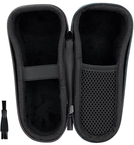 Skycase Rasierer Tasche für Braun Series 3/3s/5/5s/5 Pro/7/7s/7 Pro/9/9s/9 Pro,Tasche für Philips Rasierer,Rasierer Hart Case Schutzhülle,Reise Schutz Hülle für Elektrorasierer (Schwarz)