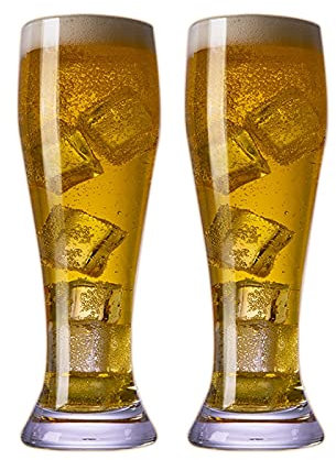 SDGBCXD， Vaso de pinta personalizado, taza de cerveza, jarra de cerveza, jarra de cristal, juego de 2 vasos de cerveza for restaurantes, fiestas, pubs, picnics ，Tazas de Cerveza(L)