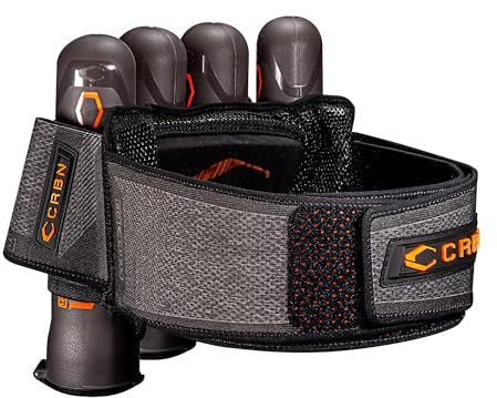 CRBN Paintball SC Geschirr, 4 Stück, Schwarz, eng anliegend, Größe S/M