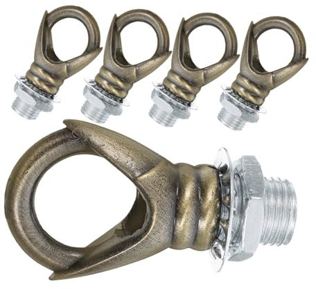 SEWOART Lot De 5 De Suspension En Fer Pour Plantes Luminaire Polyvalent Panier De Fleurs Suspendu Vert Olive