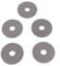 FACULX 5-Pack Dual Flush Cistern Valve D1D D2D Diaphragm Washer Seal AH0007100R, ID 0.67 OD 2.6 Thickness 0.1, Bathroom Accessories