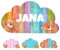 Regalos para bebé recién nacido. Placa personalizada para puerta. Decoración habitación juvenil. Nombre en madera personalizado (Madera Colores)