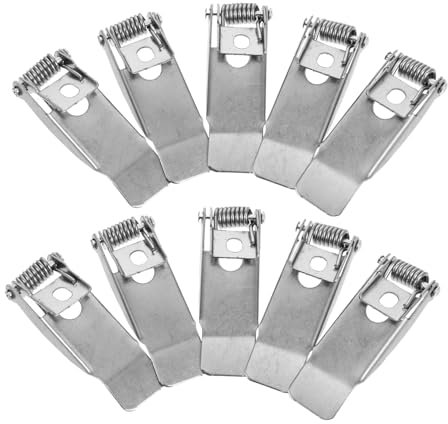 Yardenfun 10Stücke Federklemmen für Einbauleuchten Montagefedern für Downlights LED Panellampen und Deckenleuchten Elastische Lichtclips für Sicheren Halt und Kompatibilität