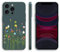 XINYEXIN Hülle für iPhone 12 mini mit Süßem Muster Silikonhülle Dünne Stoßfeste Handyhülle - Flowers, Green