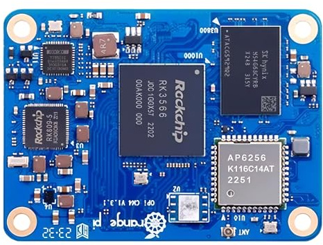 APBVIHL Orange Pi Compute Module 4 Kit, Rockchip RK3566 Quad-Core 64-Bit, 2,4/5,0 GHz WLAN (2 GB RAM 32 GB eMMC Flash Single Board)