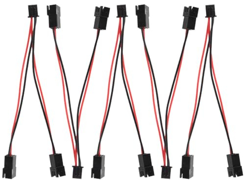 SENRISE 5Pcs Y Splitter Cables, 3D Printer Mainboard Y Splitter JST-XH 2-pin for Connect Extra Fans Leds 3D Printer Accessories