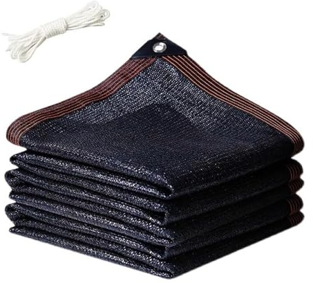 Tissu D'ombrage Noir for Plantes, Bâche en Maille De Jardin 2 * 3m 2 * 4m 3 * 4m avec Œillets, Idéale for Le Patio Extérieur Et Le Filet De Couverture De Pergola(5x10m(16.4 * 32.8ft))