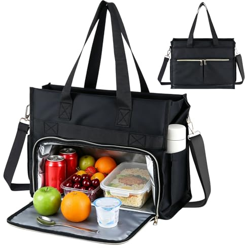 Feelhap Borsa per Laptop da 15,6 pollici con Scomparto Porta Pranzo