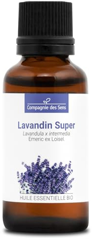 LAVANDIN SUPER BIO - 30 mL - Huile Essentielle de Qualité Premium - 100% Pure, Naturelle, Garantie ChromaCert - Chémotypée et Intégrale - La Compagnie des Sens