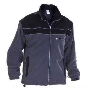 Hydrowear 04026024F Kiel Klassische Fleece-Jacke Schwarz/Grau Größe XXL