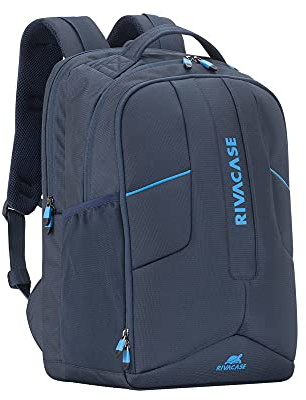 Rivacase 7861 Laptop-Rucksack bis 17,3 Zoll | Geräumiger Notebook-Rucksack für Gamer und Geschäftsreisen, wasserabweisend