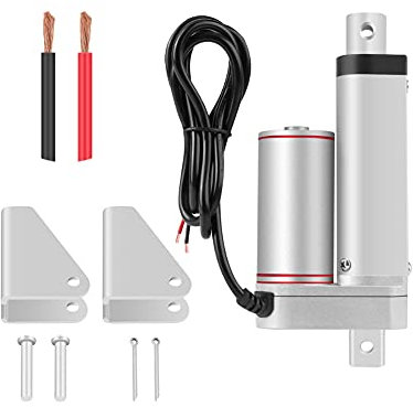 Linearantrieb, Linear Actuator 30mm Hub Hochleistungs 750N Gerade Elektrischer Linearantrieb 24V Linearmotor Lineartechnik Linear Actuator Motor mit 2 Inhaber,4 Haltestift