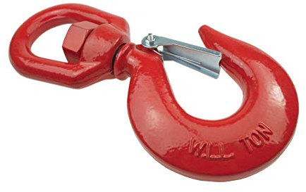 Lasthaken mit drehbarer Öse massiver Sicherheitsverschluß Wirbellasthaken 3000 kg