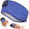 Perytong Sleep Headphones, Auriculares Deportivos con Diadema Bluetooth con Altavoces estéreo HD ultrafinos, Dormir, Hacer Ejercicio, Yoga, insomnio, Viajes en avión, meditación (Azul)