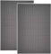 Highball & Chaser Bar Mat, 45cm x 30cm x.8 cm Thick Durable and Stylish Bar Mat for Spills. Non Slip, Non-Toxic, Service Mat for Tea, Bars, Restaurants, Coffee, and Counter Top (2 Pack, Gray)