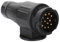 Qiping Anhängerstecker 13 Polige Male für PKW, LKW, Fahrradträger, Wohnwagen, Wohnmobile, RV