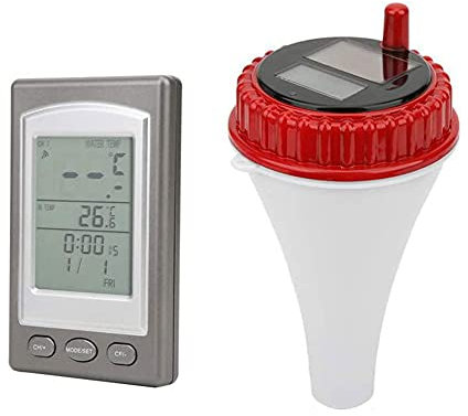 Snner Termómetro Flotante inalámbrico WiFi Termómetro Solar, termómetro de Piscina Flotante Piscina Solar Piscina Higrómetro de Agua Digital Remoto