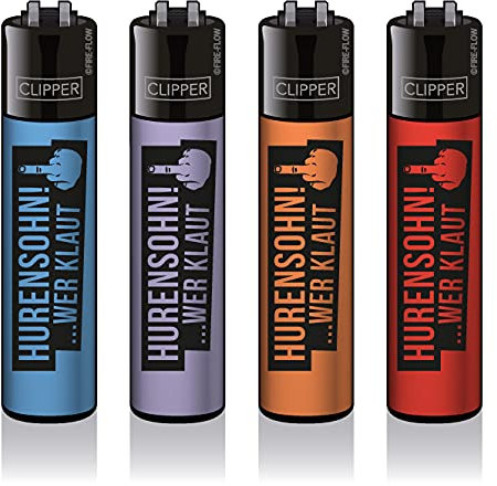 Clipper Feuerzeug 4er Set: (H****** wer klaut)