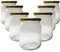 DIAH DO IT AT HOME Pickle Jars with Lids 540ml - Jam Chutney Honey Storage - (24 x Glass Jar 540ml + Lid)