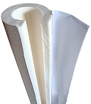 WFENG Länge 100cm Schaum Rohrisolierung, Outdoor Frostschutz Lsolierung Heizungsrohre, Flammhemmend und Schallisolierend, Für Rohrisolierung Außen/Thickness 30mm / ID 165mm