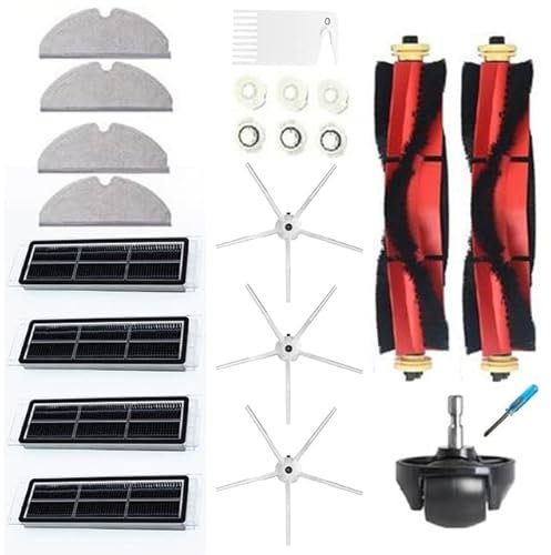 Ensemble de filtres à brosse latérale pour Xiaomi Roborock S6 S60 S65 S5 MAX T6 aspirateur accessoires de remplacement brosse de nettoyage (Color : Package 6)