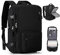 Handgepäck Rucksack 45X36X20 für Easyjet Reiserucksack Wasserdichter Unter Dem Sitz Handgepäck Rucksack Flugzeuge Reisetasche Weekendertasche Wanderrucksack Lässiger Tagesrucksack,A1-Schwarz