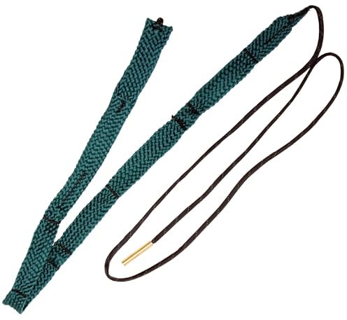 BALLISTOL 23307 FlexClean – Lauf-Reinigungsschnur Kaliber .33 /.38 – Mit je 3 Andruckkugeln und Schwammkammern, waschbar, Grün