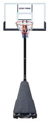 Sport-Thieme Basketballanlage Phoenix | Mobile Outdoor Anlage | Höhenverstellbar 245-305 cm | Brettmaß 130x80 cm | Polycarbonat Brett | Stahl Standpfosten | Gewicht 48 kg
