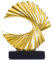 XMGZQ Skulptur Deko Wohnzimmer,Gold Home Deko Figuren,Home Decoration Living Room,ORO Deko Wohnzimmer Modern,Skulpturen Flur Deko,Deko Bücher,Home Decor,Statue Deko,Abstrakte Kunst Deko