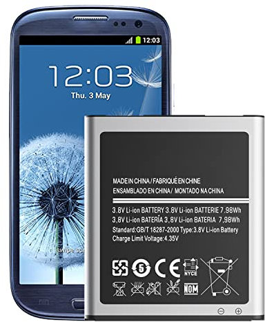 Akku für Samsung Galaxy S3 NEO, 2100mAh Ersatz Akku Kompatibel mit Samsung Galaxy S3 NEO i9301, GT-i9300, GT-i9305 LTE, EB-L1G6LLU [Nicht für S3 Mini]