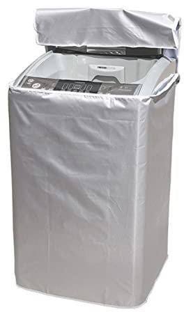 Housse Machine a Laver Ouverture Dessus, Impermeable Housse Machine a Laver, Anti-âge Et Protection Solaire Housse pour Lave-Linge Et Sèche-Linge à Tambour, 58x60x90cm, Avec Fermeture Éclair